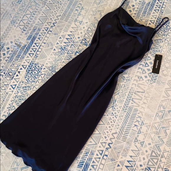 bebe Dresses & Skirts - Bebe Blue Slip Dress